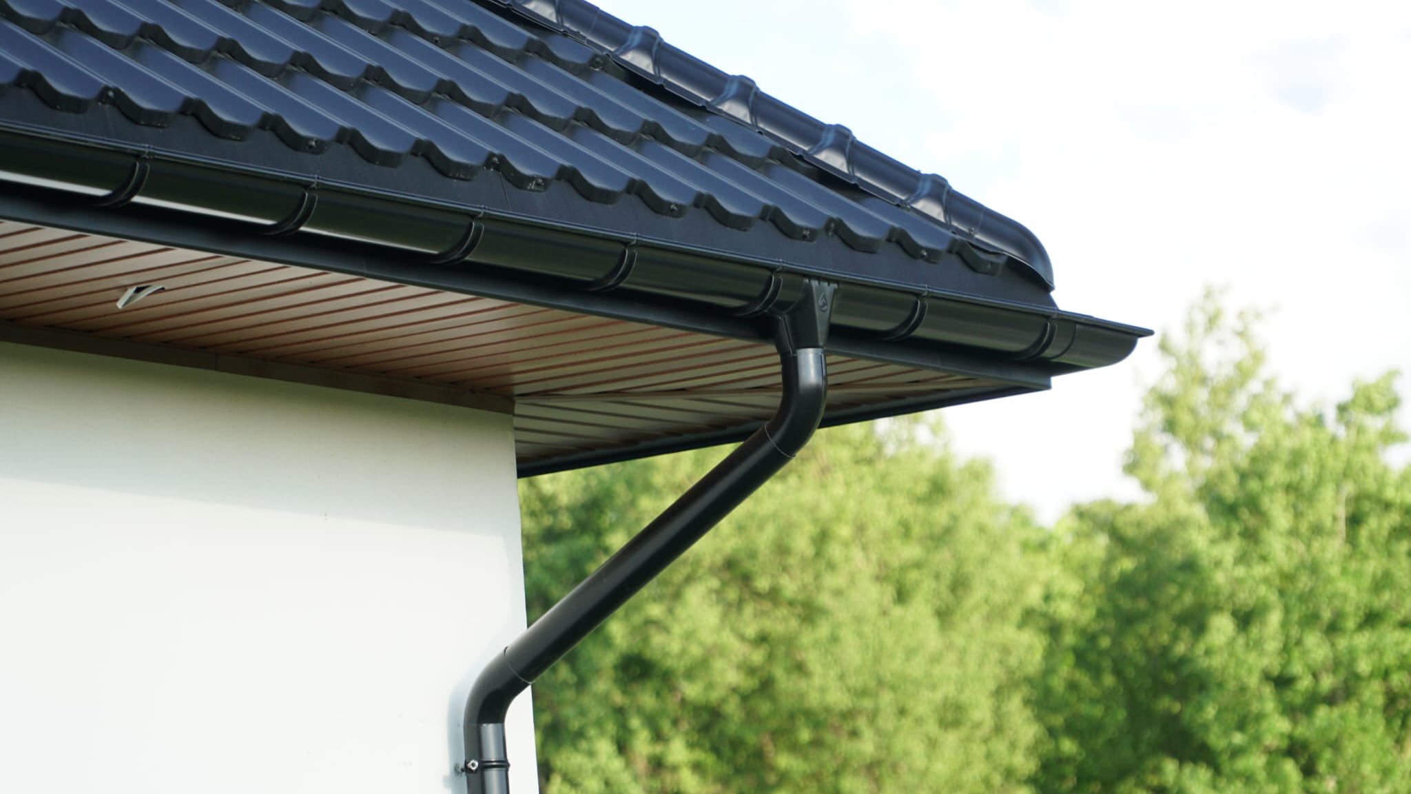 Eaves and rainwater system